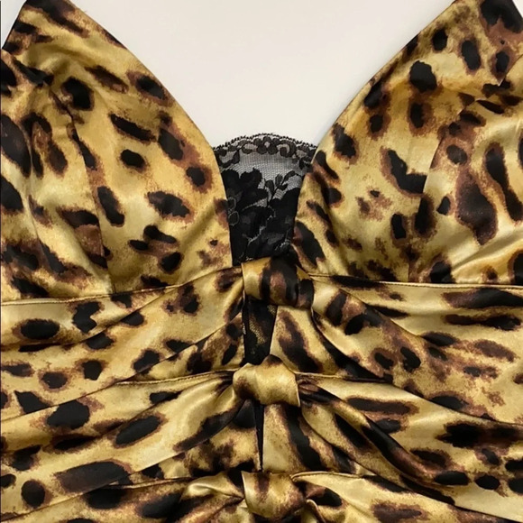 XOXO junior animal print midi dress size 9/10 - Picture 4 of 12